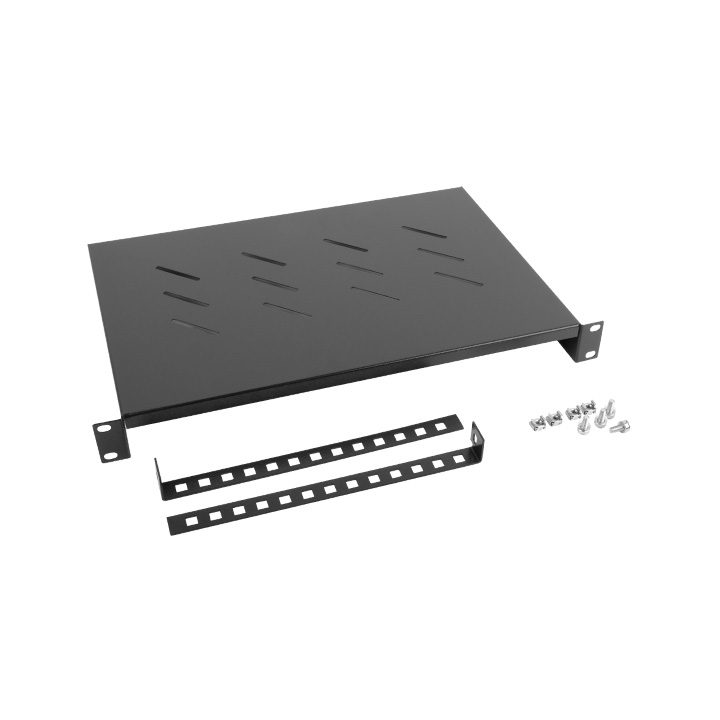 Bandeja fixa Lanberg 1U 483X300 mm até 25kg rack de 19 preto…