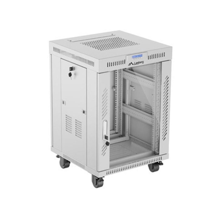 Lanberg FF01-6615-12SL 15U Rack Cabinet Free-standing Rack or Frame…