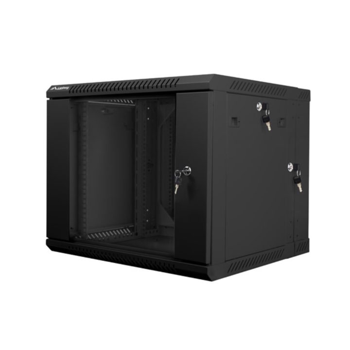 Lanberg WF02-6609-10B 9U Wall-Mount Rack Cabinet Black