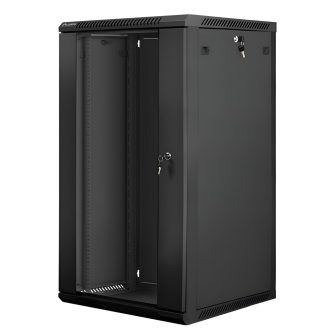 Lanberg WF01-6622-10B 22U Wall-Mount Rack Cabinet Black