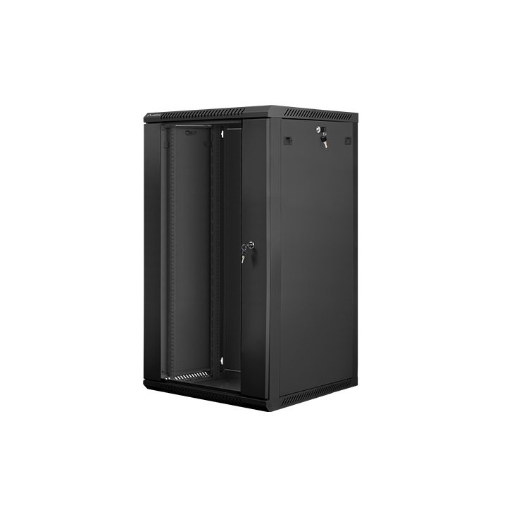 Lanberg WF01-6622-10B 22U Wall-Mount Rack Cabinet Black