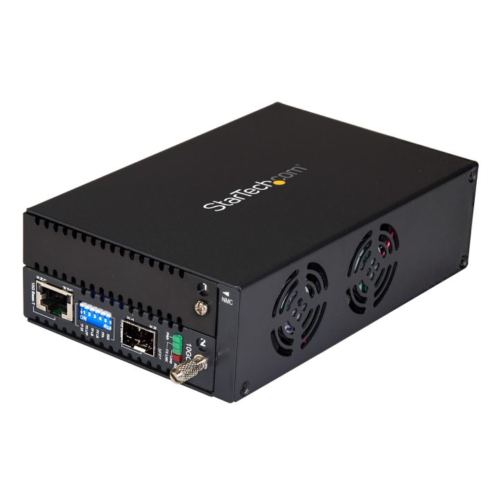StarTech.com 10 Gigabit Copper to Fiber Ethernet Media Converter -…