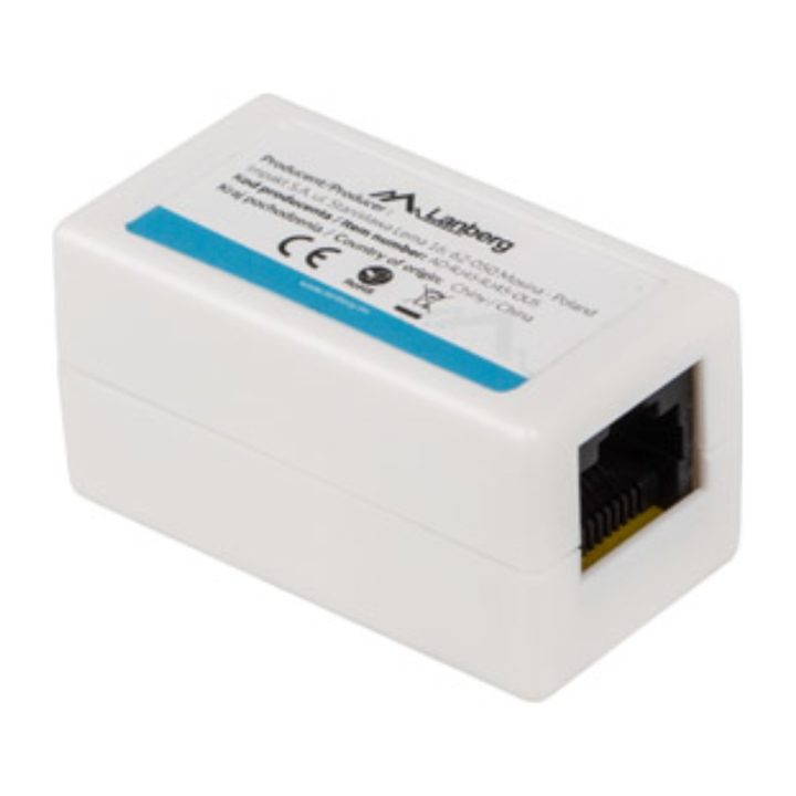 Adaptador CAT6 Lanberg UTP RJ45 hembra-hembra (AD-RJ45-RJ45-OU6)