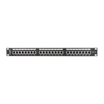 Lanberg Patch Panel 24 Ports 1U Cat.6 SFTP 19-inch Rack Black…