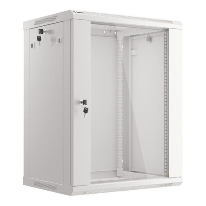 Lanberg WF01-6415-10S armario rack 15U Bastidor de pared Gris