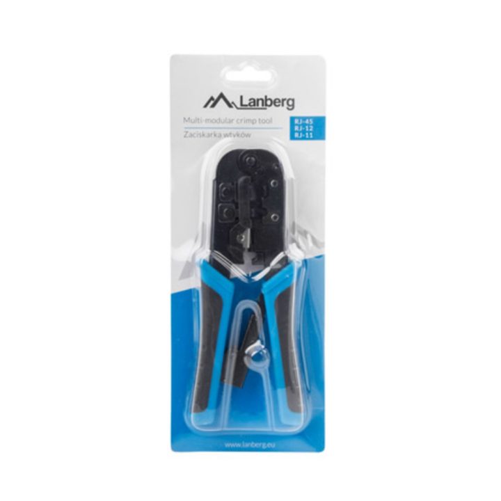 Alicate de crimpagem Lanberg universal RJ45-RJ11-RJ12-RJ9 (NT-0201)