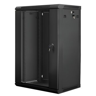 Lanberg WF01-6418-10B 18U Wall-Mount Rack Cabinet Black