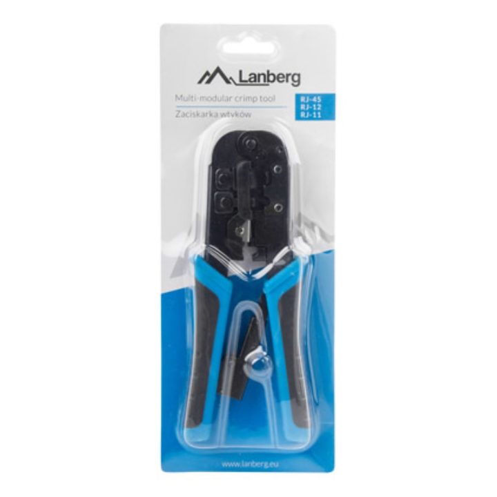 Alicate de crimpagem Lanberg universal RJ45-RJ11-RJ12-RJ9 (NT-0201)