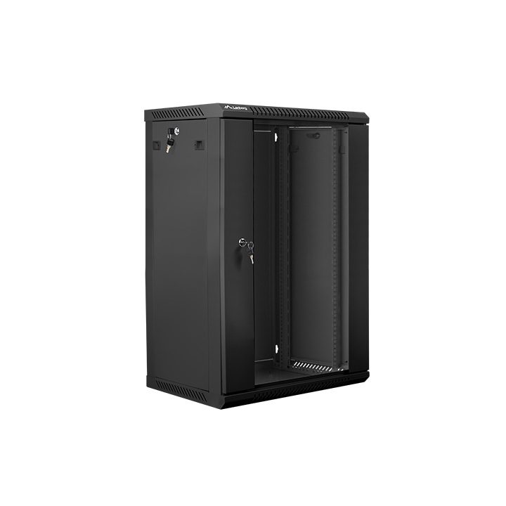 Lanberg WF01-6418-10B 18U Wall-Mount Rack Cabinet Black