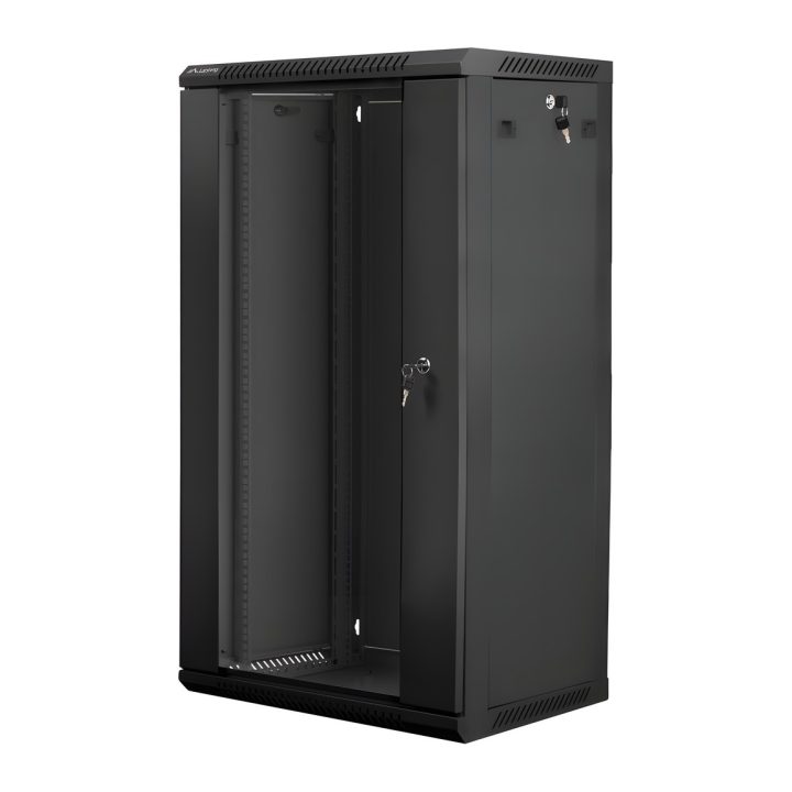 Lanberg WF01-6422-10B 22U Wall-Mount Rack Cabinet Black