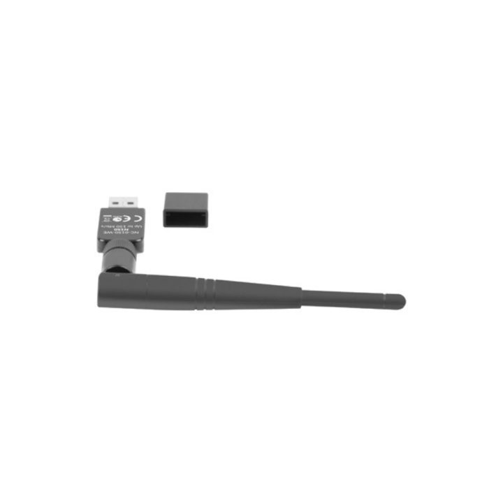 Adaptador de rede Lanberg USB Wi-Fi 150 MB-s com antena (NC-0150-WE)