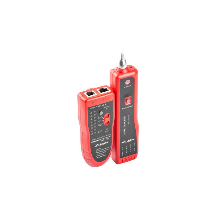 Lanberg NT-0501 testador de cabos de rede Preto, Vermelho