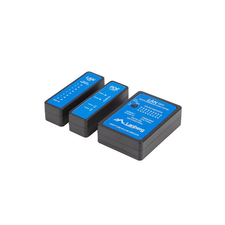 Tester PoE Lanberg cabo RJ45 RJ12 RJ11 coaxial (NT-0404)