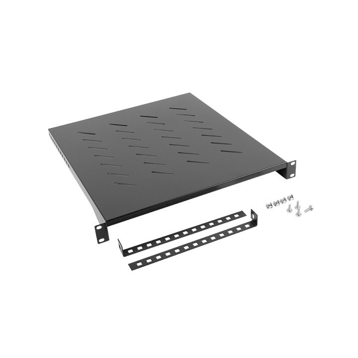 Lanberg Fixed 1U Tray 483x500 mm up to 25 kg 19" Rack Black…
