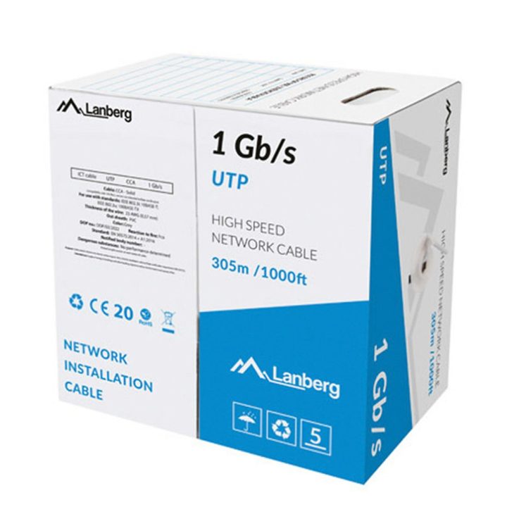 Lanberg LCU6-10CC-0305-S Network Cable Gray 305 m U/UTP (UTP)