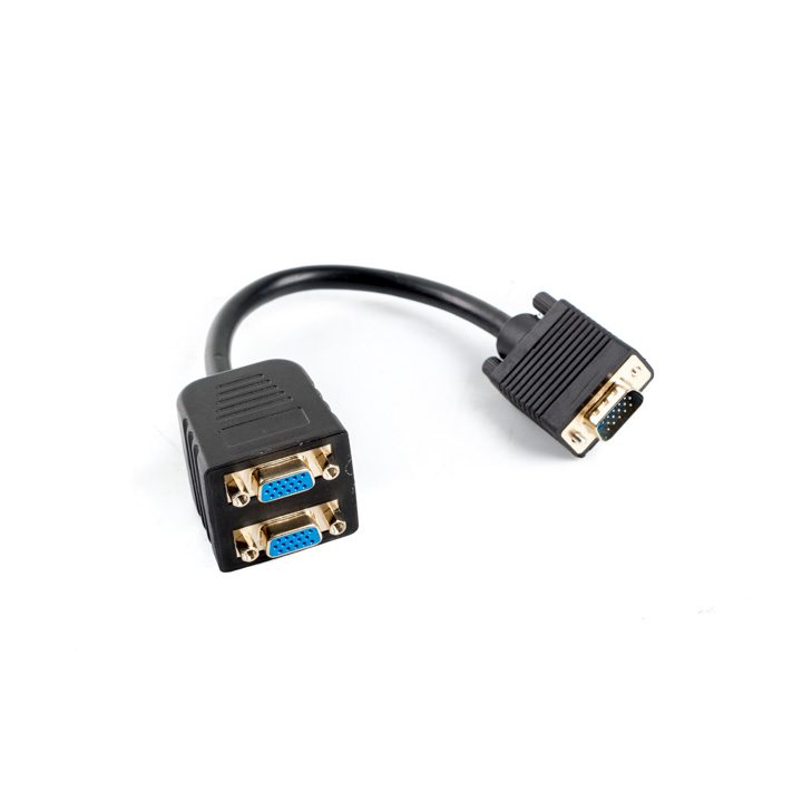 Lanberg VGA-VGA x2 20cm VGA (D-Sub) Adapter (AD-0020-BK)