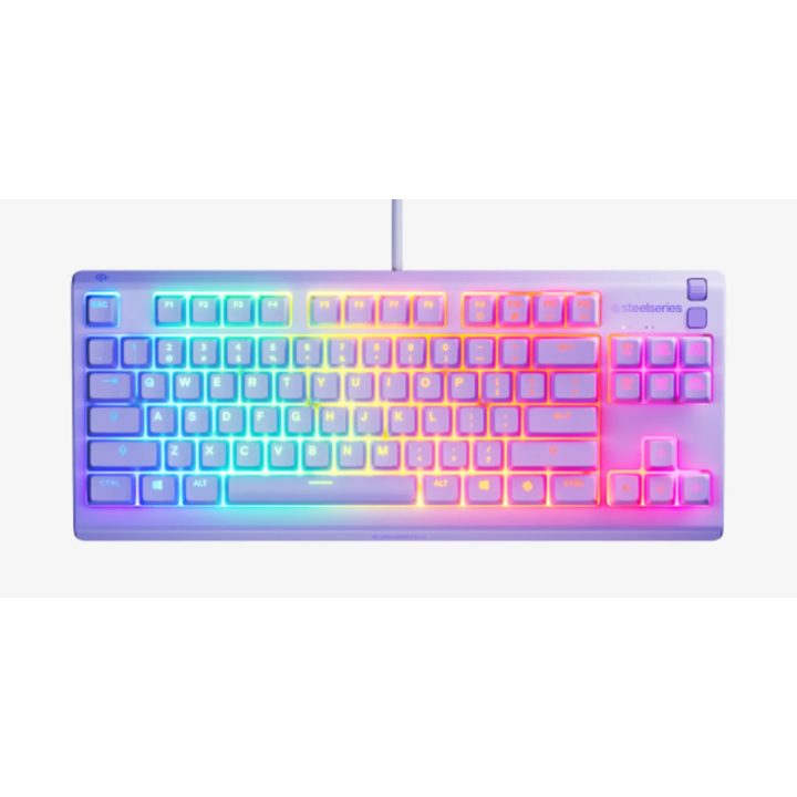 SteelSeries Apex 3 TKL - US Gaming Keyboard USB US English Lavender…
