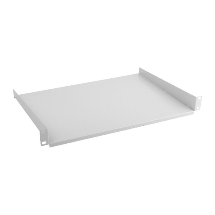Lanberg Fixed Tray 1U 483x315 mm up to 20 kg 19" Rack Gray (AK-1008-S)