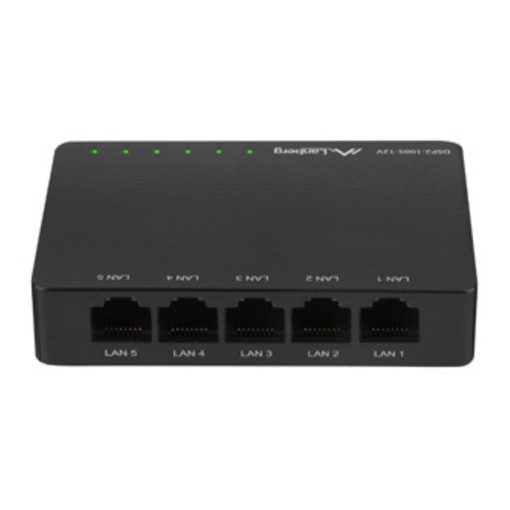 Lanberg DSP2-1005-12V Unmanaged Gigabit Ethernet (10/100/1000) Switch…