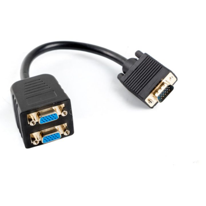 Lanberg VGA-VGA x2 20cm VGA (D-Sub) Adapter (AD-0020-BK)
