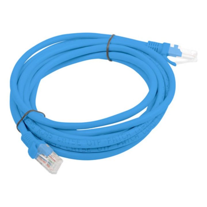Lanberg Cat.6 UTP LSZH Copper Patch Cable 3m Blue Fluke Passed…