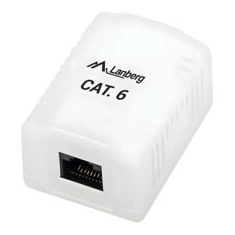 Lanberg OU6-0001-W RJ-45 Wall Plate White
