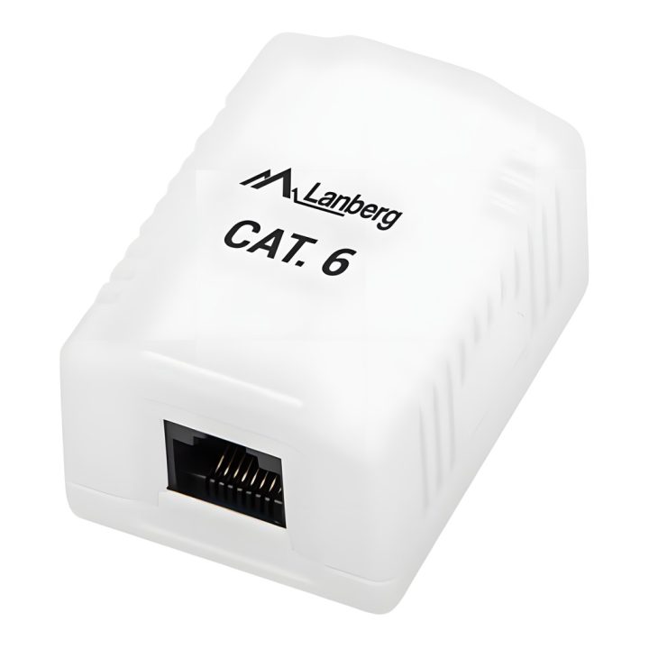 Lanberg OU6-0001-W caixa de tomada RJ-45 Branca
