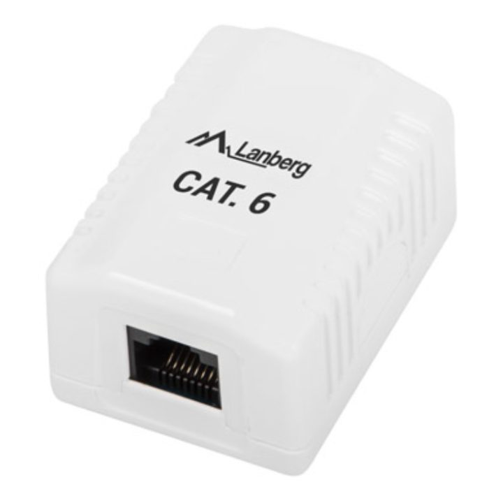 Lanberg OU6-0001-W RJ-45 Wall Plate White