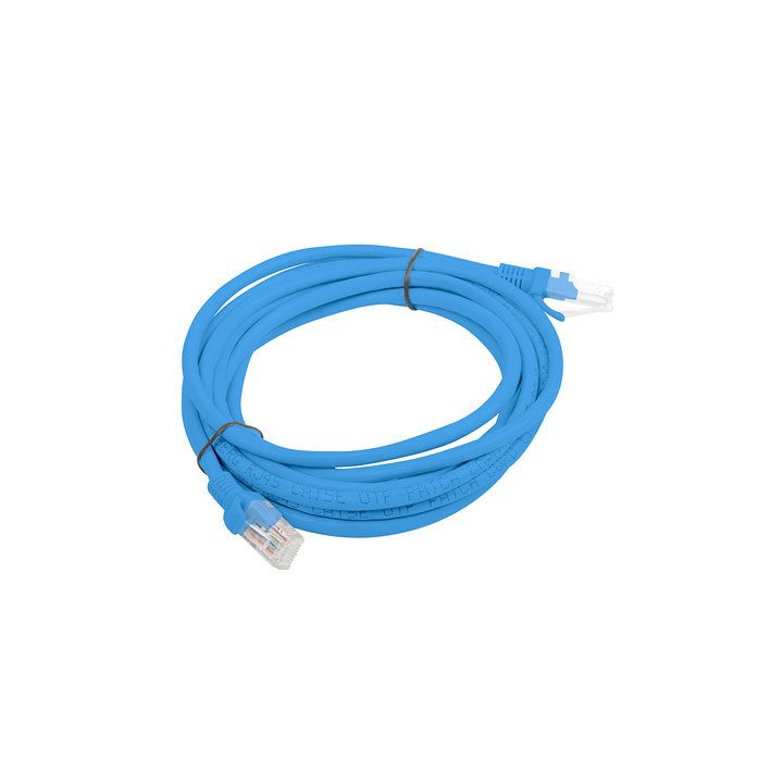 Cabo de rede Lanberg patch cord cat.6 UTP LSZH cu 3m azul fluke…