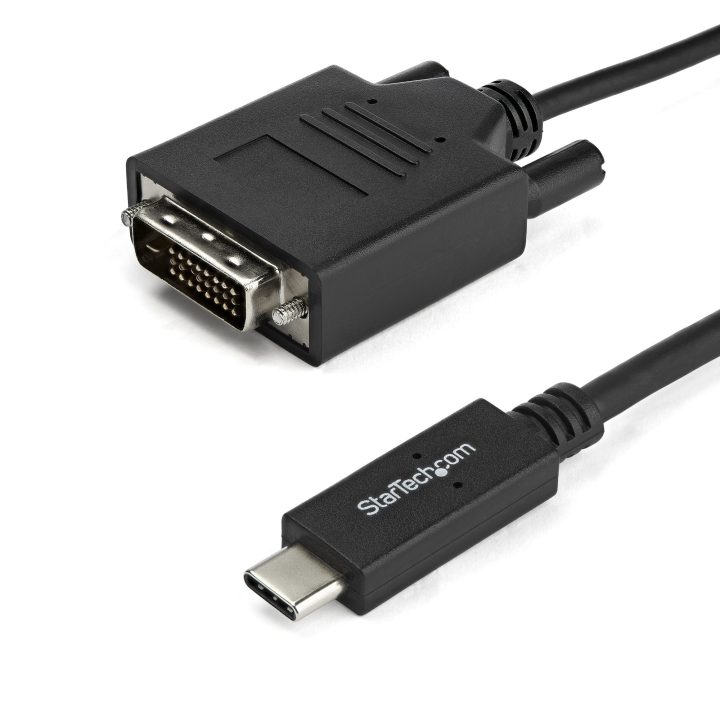 StarTech.com Cabo de 2m USB-C a DVI - 1920 x 1200 - Preto