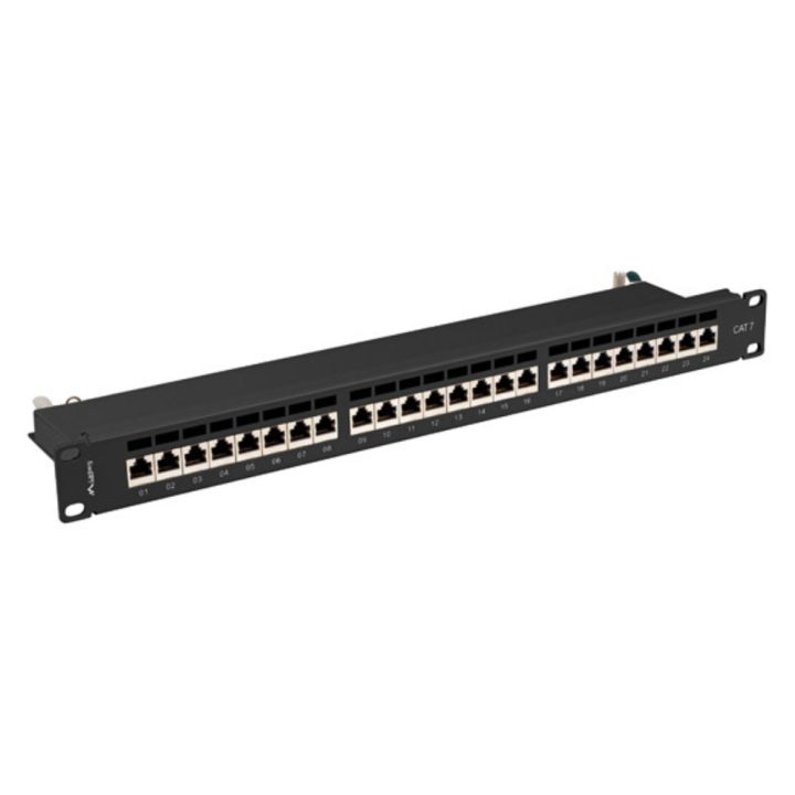 Lanberg 24-Port 1U Cat.7 FTP 19-inch Patch Panel Black (PPS7-1024-B)