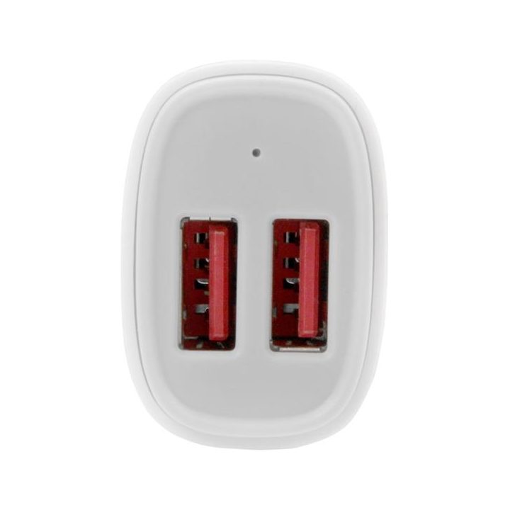 StarTech.com Two-Port USB Car Charger - 24W / 4.8A - White