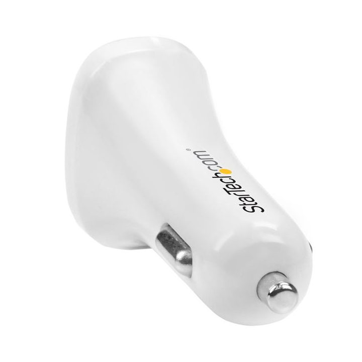 StarTech.com Cargador de Coche USB de Dos Puertos - 24W / 4,8A -…