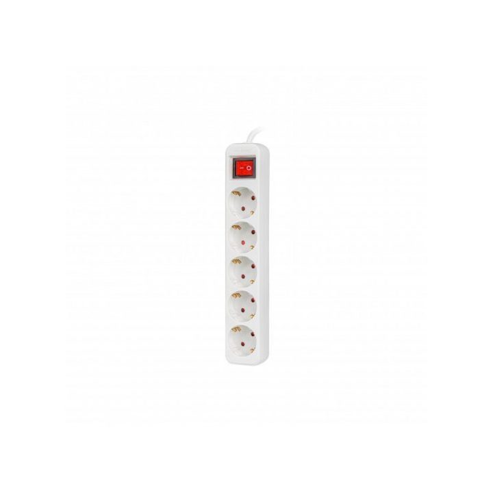 Regleta Lanberg 5 tomas schuko con protecion blanca 3m…