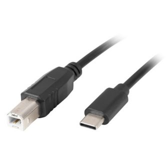 Cable USB Lanberg USB-C m a USB tipo b m 2.0 1.8m ferrita negro…