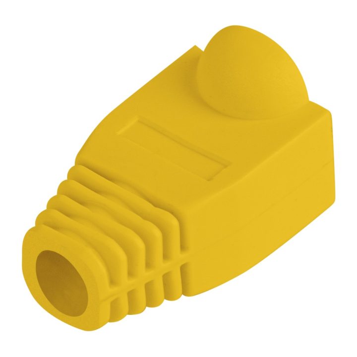 Lanberg PLB-1000-Y RJ45 Connector Protective Boot Pack of 100 Yellow