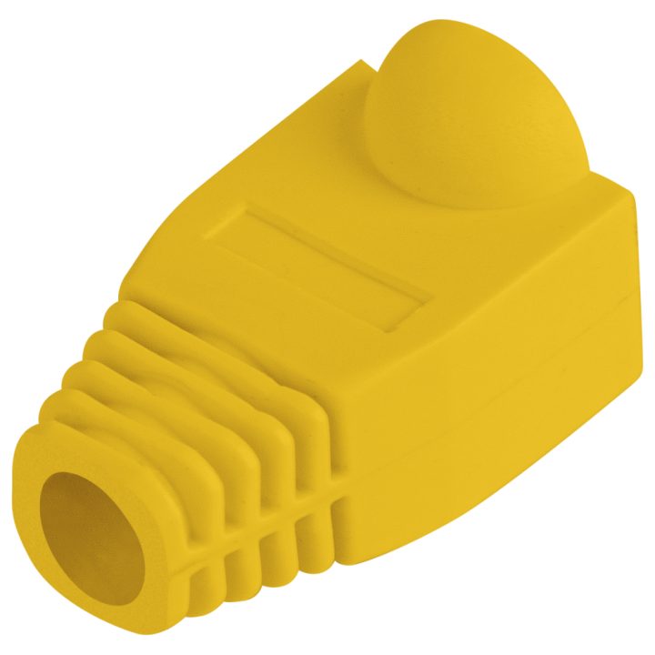 Lanberg PLB-1000-Y RJ45 Connector Protective Boot Pack of 100 Yellow