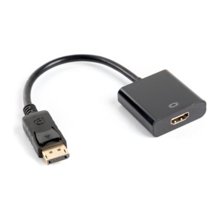 Lanberg DisplayPort Male to HDMI Female Adapter 10cm (AD-0009-BK)