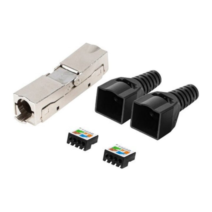 Lanberg PL2S6-6000TL conector RJ-45 Negro