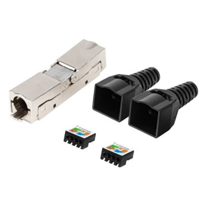 Conector RJ-45 Lanberg PL2S6-6000TL Preto