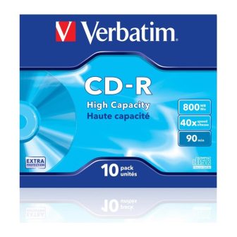 Verbatim CD-R 800MB 40x caixa 10 unidades DataLife Extra Protection…