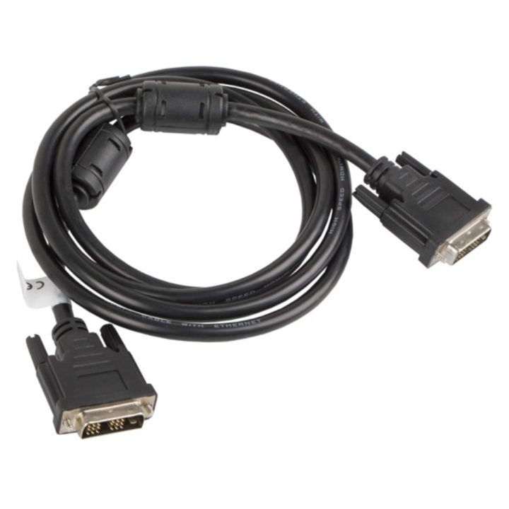Lanberg DVI-D 18+1 Male-to-Male Single Link Cable 1.8m…