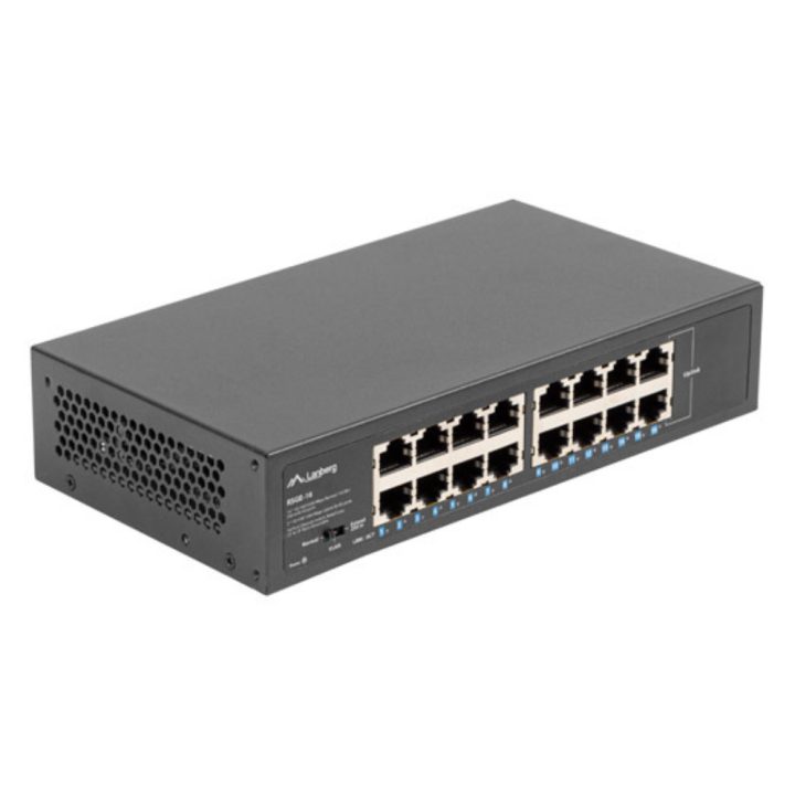 Lanberg RSGE-16 Unmanaged Gigabit Ethernet (10/100/1000) 1U Switch…