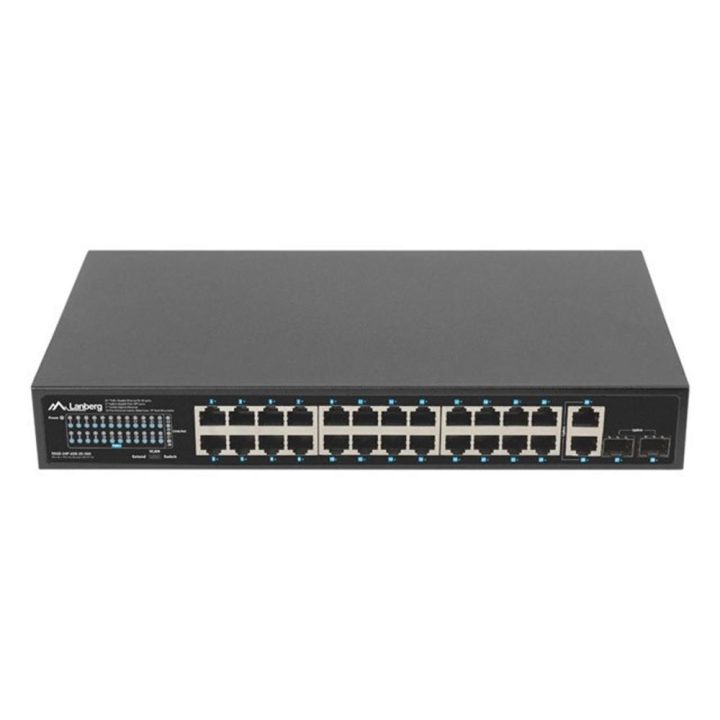 Lanberg 24-Port 1GB PoE+ Switch - 2x SFP 2x Gbit Ethernet 360W…