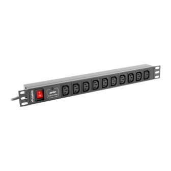 Lanberg PDU-10I-0200-IEC-BK Power Distribution Unit (PDU) 10 AC…