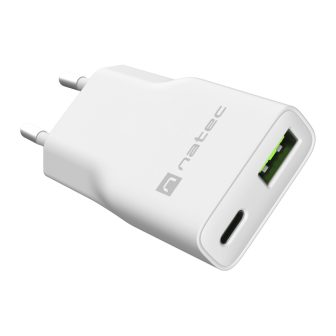 Natec NUC-2376 Universal Mobile Device Charger White AC Fast Charging…