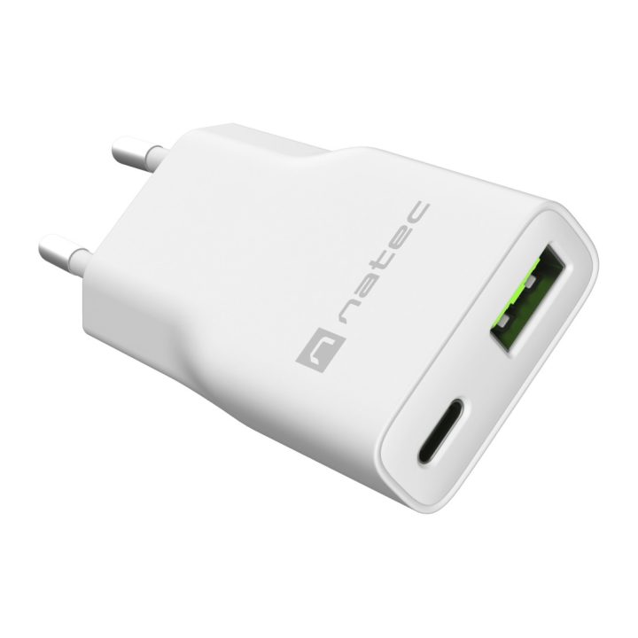 Natec NUC-2376 Universal Mobile Device Charger White AC Fast Charging…