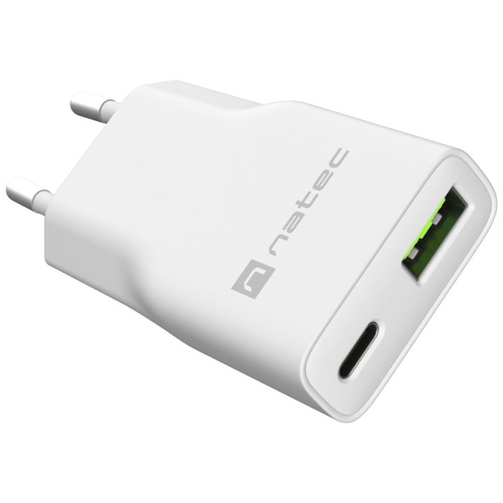 Natec NUC-2376 Universal Mobile Device Charger White AC Fast Charging…
