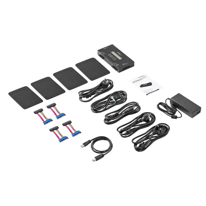 StarTech.com Borrador de 4 Bahias para Discos Rígidos e SSD SATA de…
