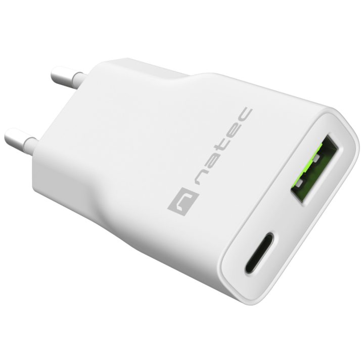 Natec NUC-2376 Universal Mobile Device Charger White AC Fast Charging…